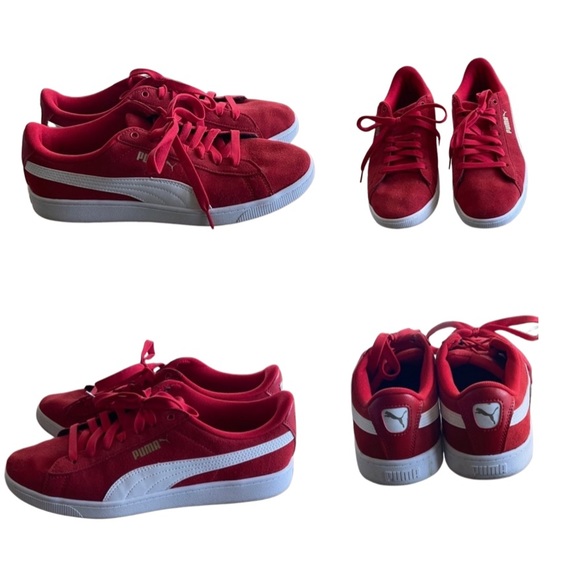 Puma Shoes - Red Puma Tennis Shoes Size 9